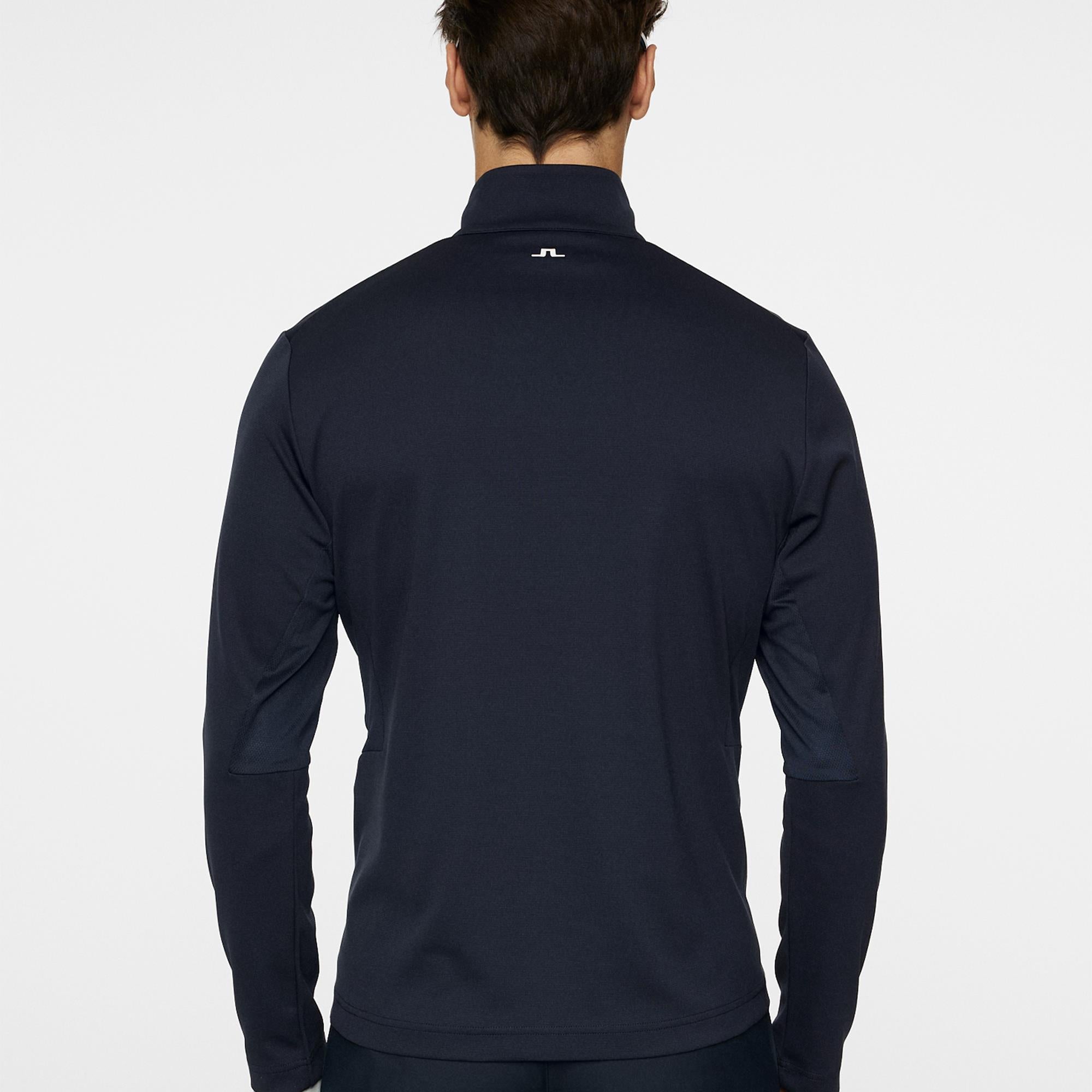 J Lindeberg Leon Quarter Zip Mens Golf Mid Layer Navy